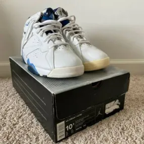 Nike air jordan vii 7 retro  french blue/flint 304775-141 size 10.5 2002 release